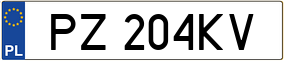 Truck License Plate